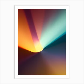 Abstract Light Rays-Reimagined Art Print