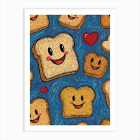 Happy Toast Art Print