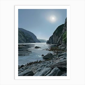 Moonlight By The Sea Art Print