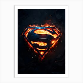 Superman Logo Art Print