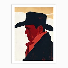 The Cowboy’s Reflection Art Print