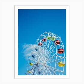 Retro Ferris Wheel Art Print