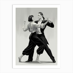 Tango Dancers 2 Art Print