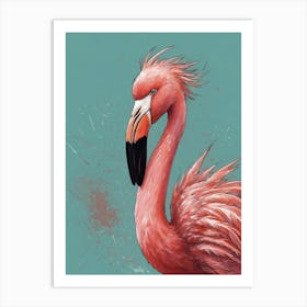 Flamingo Canvas Print 2 Art Print