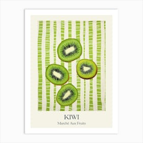 Marche Aux Fruits Kiwi Fruit Summer Illustration 1 Art Print