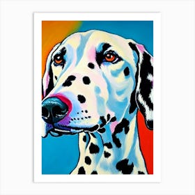 Dalmatian Fauvist Style Dog Art Print