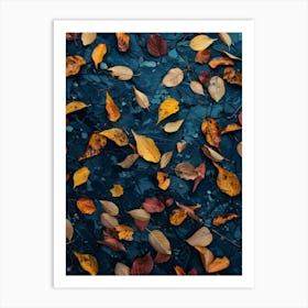 Autumn Leaves On The Ground Art Print