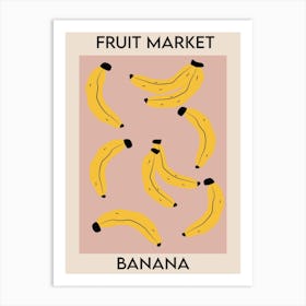 Fruit Market Banana Art Print