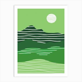 Green Nature Art Print