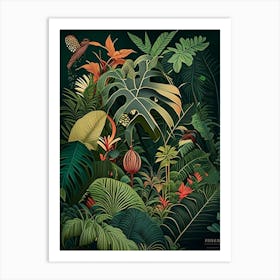 Jungle Adventure 7 Botanicals Art Print