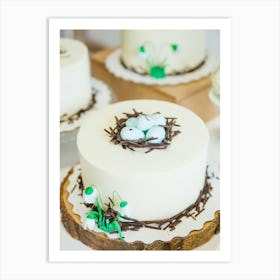 Bird'S Nest Cake Art Print