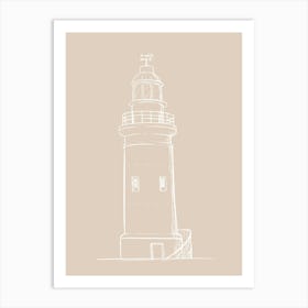 Lighthouse Vector Illustration Art Print