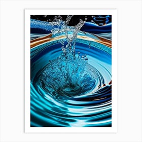 Water As A Symbol Of Life & Purification Waterscape Pop Art Photography 1 Art Print