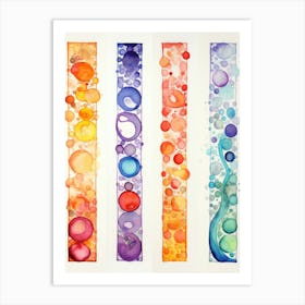 Watercolor Bubbles Art Print