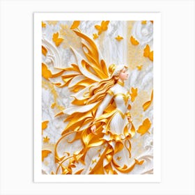 Golden Fairy 2 Art Print