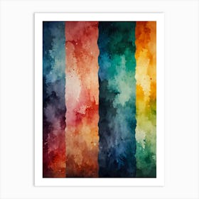 Abstract Watercolor Background 7 Art Print