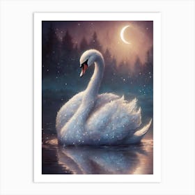 White Swan Art Print