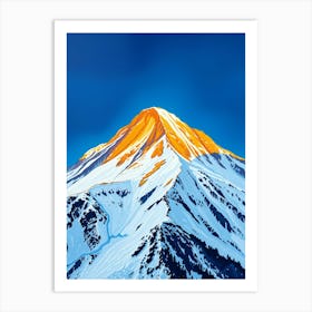 Snowy Mountain 3 Art Print