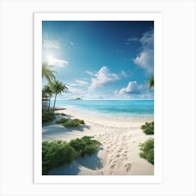 Beach Stock Videos & Royalty-Free Footage 1 Art Print