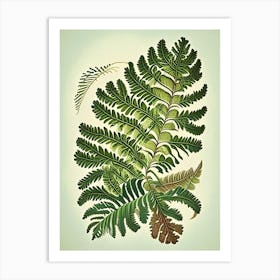 Japanese Painted Fern 1 Vintage Botanical Poster Art Print