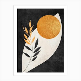 Golden Leaf 2 Art Print