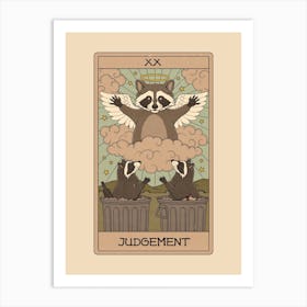Judgement   Racoons Tarot Art Print