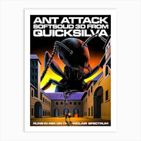 Enhanced: Zx Spectrum - Ant Attack Art Print