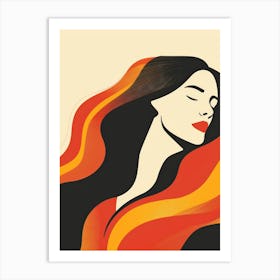 Woman Sleeping 2 Art Print