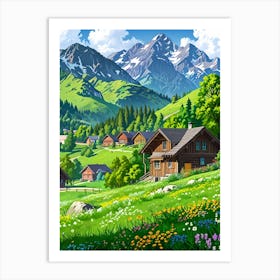 Alpine Village 2 Art Print