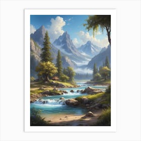 Landscape Painting 33 Art Print