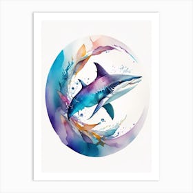 Soupfin Shark Watercolour Art Print