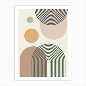 Abstract Circles 2 Art Print