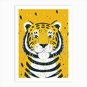 Yellow Siberian Tiger 3 Art Print