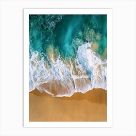 Aerial View Of A Beach 140 Art Print