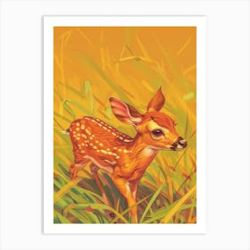 Fawn Illustration 10 Art Print