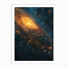 Galaxy In Space 1 Art Print