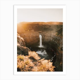 Skogafoss Waterfall Scenery Art Print