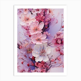 Beautiful Sakura Cherry Blossom 9 Art Print