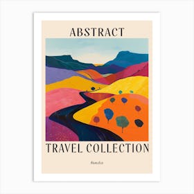 Abstract Travel Collection Poster Namibia 3 Art Print