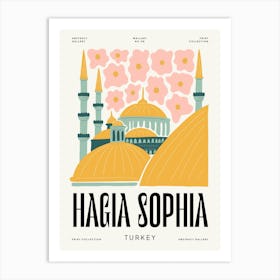 Hagia Sophia Turkey Travel Matisse Style Art Print