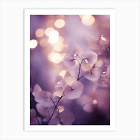 Purple Macro Detail Art Print