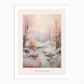 Dreamy Winter National Park Poster  Crins National Park France 3 Art Print