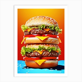 Hamburger Realistic Photography Art Print