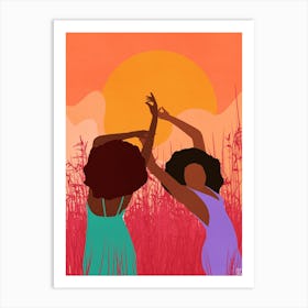 Black Woman art(Summer) Art Print