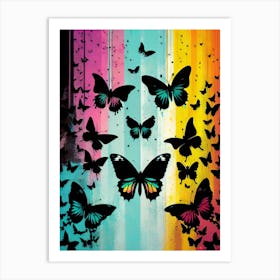 Butterflies In The Sky 32 Art Print