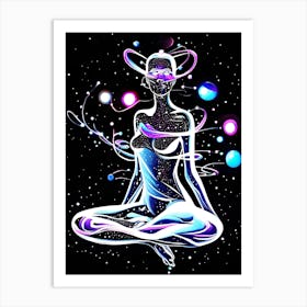 Yogi In Space Art Print
