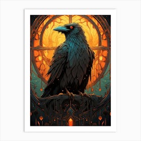 Raven 5 Art Print