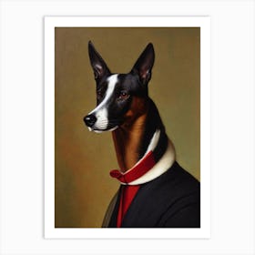 Greyhound Renaissance Portrait Oil Painting Art Print