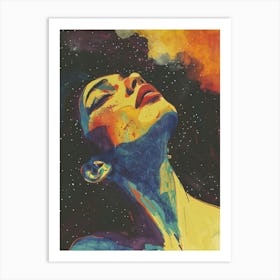 Space Girl 2 Art Print