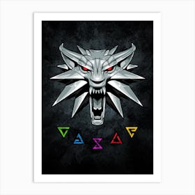 Witcher Sigil Symbol Art Print